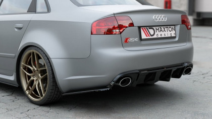 Splittery zadní boční V.2 Audi RS4 Sedan B7 černý lesklý plast