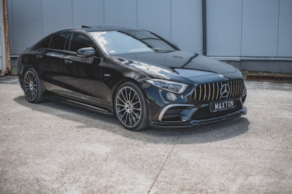 Spojler pod nárazník lipa V.1 Mercedes-Benz CLS AMG-Line C257 černý lesklý plast