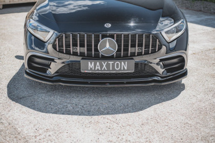 Spojler pod nárazník lipa V.2 Mercedes-Benz CLS AMG-Line C257 černý lesklý plast