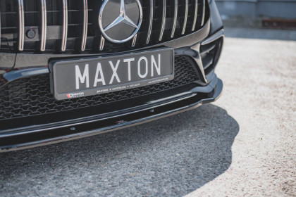 Spojler pod nárazník lipa V.2 Mercedes-Benz CLS AMG-Line C257 černý lesklý plast