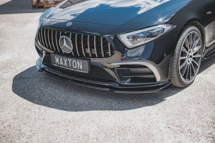 Spojler pod nárazník lipa V.2 Mercedes-Benz CLS AMG-Line C257 černý lesklý plast