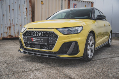 Spojler pod nárazník lipa V.1 Audi A1 S-Line GB černý lesklý plast