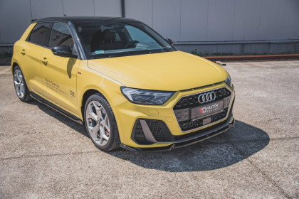 Spojler pod nárazník lipa V.3 Audi A1 S-Line GB černý lesklý plast