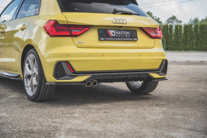 Splittery zadní boční Audi A1 S-Line GB černý lesklý plast