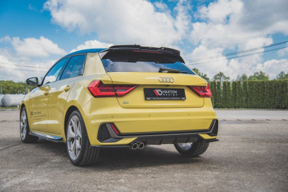 Splittery zadní boční Audi A1 S-Line GB černý lesklý plast