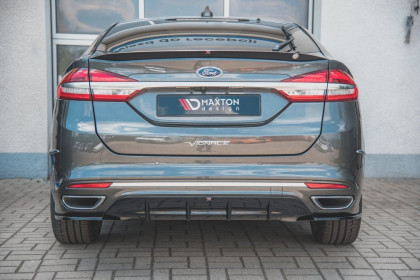 Difuzor zadního nárazníku Ford Mondeo Vignale Mk5 Facelift černý lesklý plast