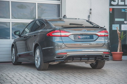 Difuzor zadního nárazníku Ford Mondeo Vignale Mk5 Facelift černý lesklý plast