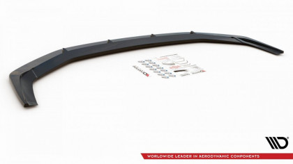 Spojler pod nárazník lipa V.2 Audi RS6 C8 černý lesklý plast