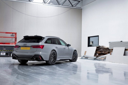 Prodloužení spoileru V.2 Audi RS6 C8 černý lesklý plast