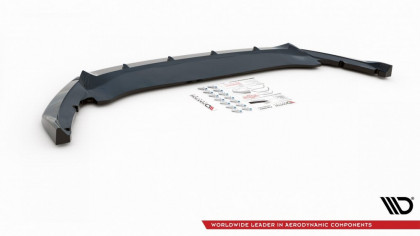 Spojler pod nárazník lipa V.1 Škoda Octavia Mk4 černý lesklý plast