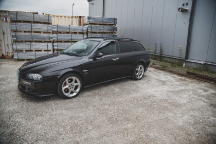 Prahové lišty Alfa Romeo 156 Facelift černý lesklý plast