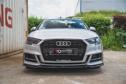 Spojler pod nárazník lipa V.3 Audi S3 8V Facelift matný plast