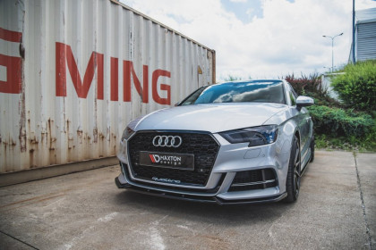 Spojler pod nárazník lipa V.3 Audi S3 8V Facelift matný plast