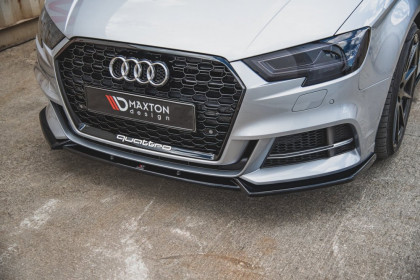 Spojler pod nárazník lipa V.3 Audi S3 8V Facelift carbon look