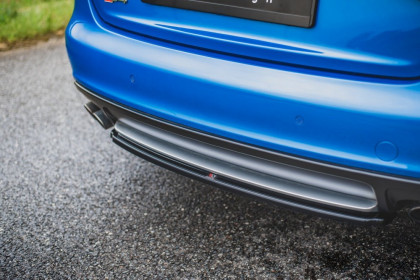 Spoiler zadního nárazníku Audi S4 / A4 S-Line B8 Sedan černý lesklý plast