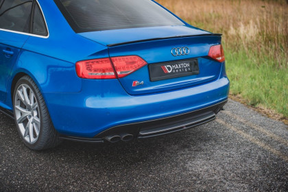 Spoiler zadního nárazníku Audi S4 / A4 S-Line B8 Sedan černý lesklý plast