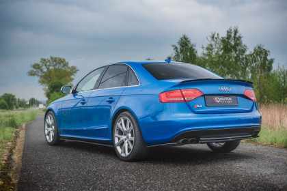 Spoiler zadního nárazníku Audi S4 / A4 S-Line B8 Sedan černý lesklý plast