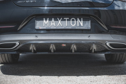 Spoiler zadního nárazníku - difuzor  Mercedes-Benz CLS AMG-Line C257  carbon look