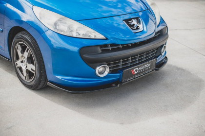 Spojler pod nárazník lipa Peugeot 207 Sport černý lesklý plast