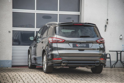 Splittery zadní boční Ford S-Max Vignale Mk2 Facelift černý lesklý plast