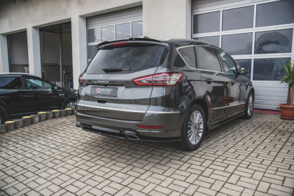 Spoiler zadního nárazníku Ford S-Max Vignale Mk2 Facelift černý lesklý plast