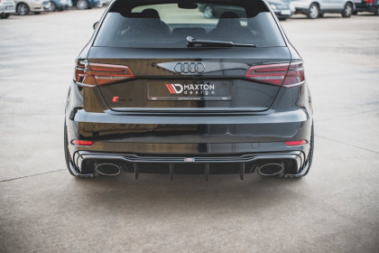 Splittery zadní boční V.2 Audi RS3 8V Sportback Facelift černý lesklý plast