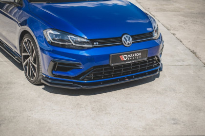 Spojler pod nárazník lipa V.9 VW Golf 7 R Facelift černý lesklý plast