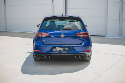 Difuzor zadního nárazníku V.3 VW Golf 7 R Facelift černý lesklý plast