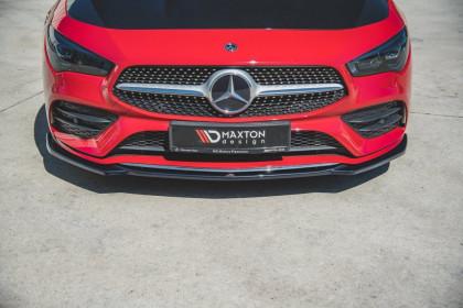 Spojler pod nárazník lipa V.1 Mercedes-Benz CLA AMG-Line C118 černý lesklý plast
