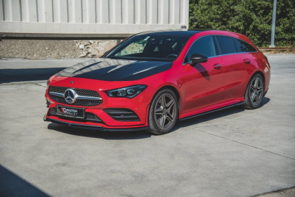 Spojler pod nárazník lipa V.1 Mercedes-Benz CLA AMG-Line C118 černý lesklý plast