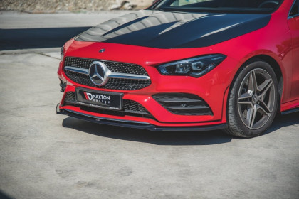 Spojler pod nárazník lipa V.1 Mercedes-Benz CLA AMG-Line C118 černý lesklý plast
