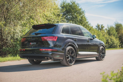 Prodloužení spoileru Audi SQ7 / Q7 S-Line Mk. 2 černý lesklý plast