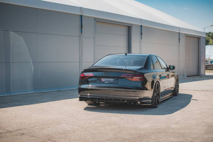 Splittery zadní boční V.2 Audi S8 D4 Facelift černý lesklý plast