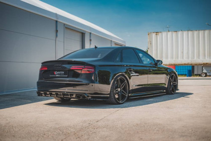 Splittery zadní boční V.2 Audi S8 D4 Facelift černý lesklý plast