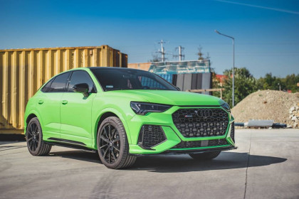 Spojler pod nárazník lipa V.1 Audi RSQ3 (F3) černý lesklý plast