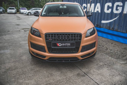 Spojler pod nárazník lipa Audi Q7 S-Line Mk.1 černý lesklý plast