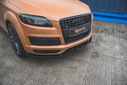 Spojler pod nárazník lipa Audi Q7 S-Line Mk.1 černý lesklý plast
