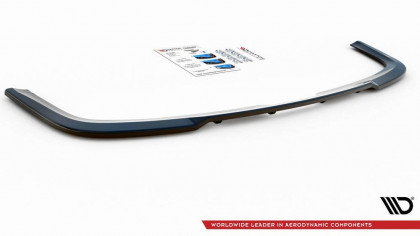 Spoiler zadního nárazníku Volkswagen Caddy Mk. 4 se žebry černý lesklý plast
