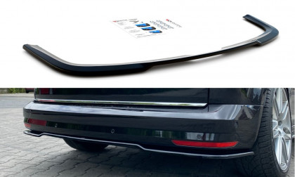 Spoiler zadního nárazníku Volkswagen Caddy Mk. 4 se žebry carbon look