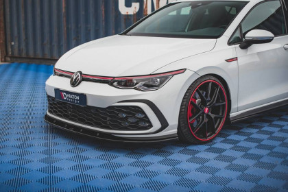 Spojler pod nárazník lipa Volkswagen Golf 8 GTI černý lesklý plast