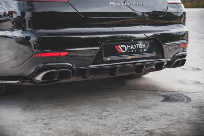 Spoiler zadního nárazníku Porsche Panamera Turbo 970 Facelift černý lesklý plast