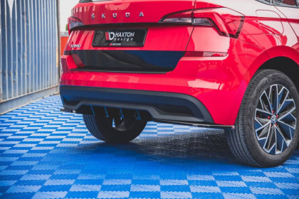 Difuzor zadního nárazníku Škoda Kamiq carbon look