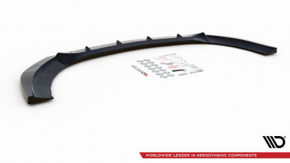 Spojler pod nárazník lipa V.1 Mercedes-Benz V-Class AMG-Line W447 Facelift černý lesklý plast
