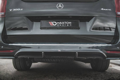 Difuzor zadního nárazníku Mercedes-Benz V-Class AMG-Line W447 Facelift černý lesklý plast