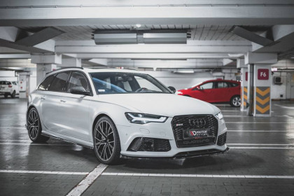 Spojler pod nárazník lipa V.4 Audi RS6 C7 černý lesklý plast