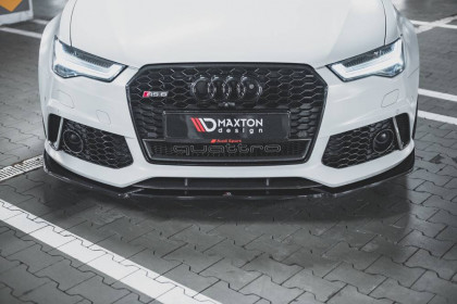 Spojler pod nárazník lipa V.4 Audi RS6 C7 carbon look