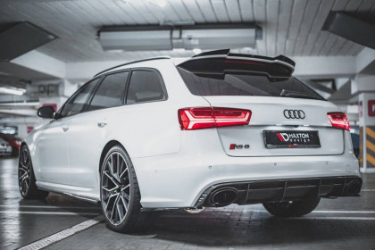 Splittery zadní boční V.2 Audi RS6 C7 černý lesklý plast