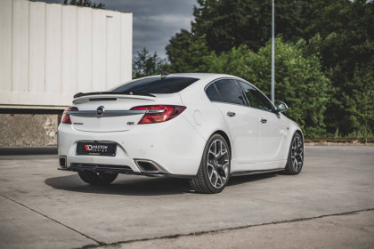 Spoiler zadního nárazníku Opel Insignia Mk. 1 OPC Facelift se žebry černý lesklý plast