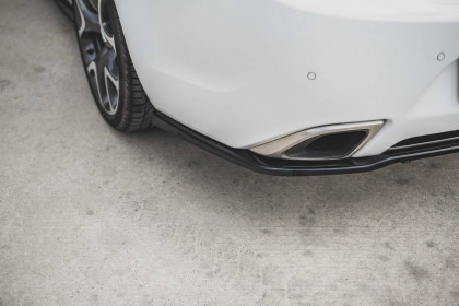 Spoiler zadního nárazníku Opel Insignia Mk. 1 OPC Facelift se žebry černý lesklý plast