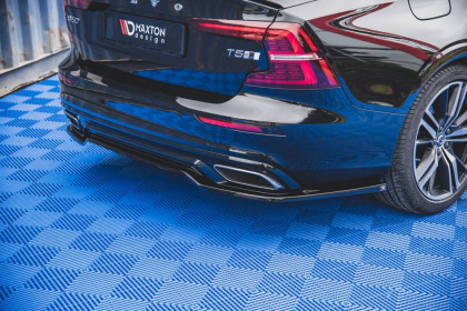 Spoiler zadního nárazníku Volvo S60 R-Design Mk3 černý lesklý plast